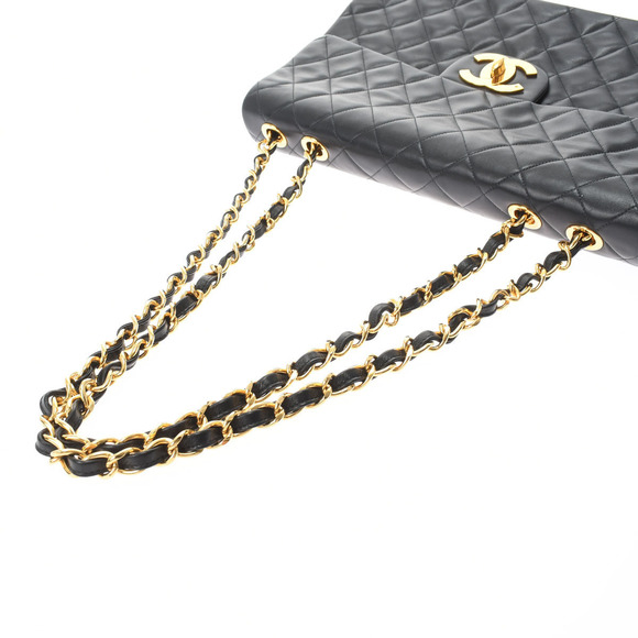 Chanel Matelasse Big Matelasse Chain Shoulder 34cm Black Gold Hardware Lambskin - Picture 3 of 12